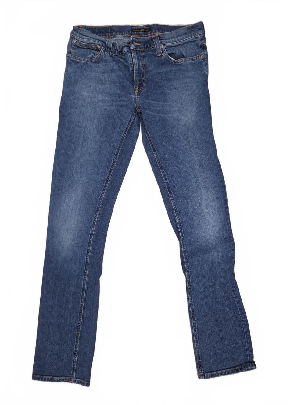 Nudie Jeans Tube Kelly Broken Used Organic Stretch Denim Jeans Mens W32 L34